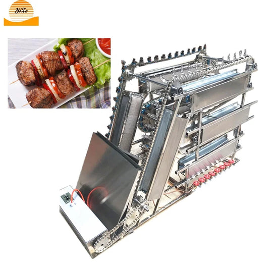 Electric Shish Kebab Machine Automatic Yakitori Grill Machine Smokeless Barbecue Grill Kabob Machines