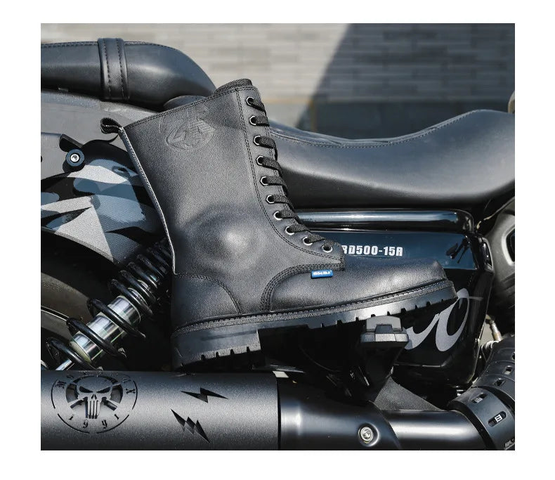 Motorcycle Riding Shoes High Top Motorcycle Boots Breathable Anti Fall Knight Equipment Road Racing Boots Motocross Boots