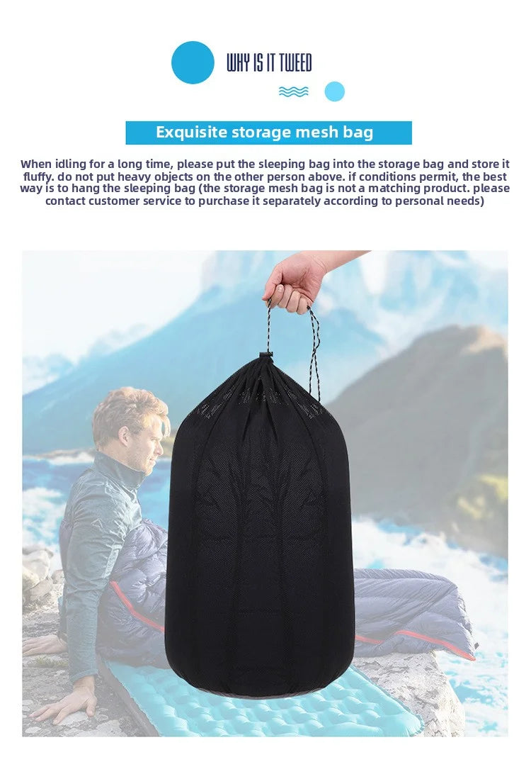 SKY ICE Lightweight Down Sleeping Bag White Goose Down Camping Portable