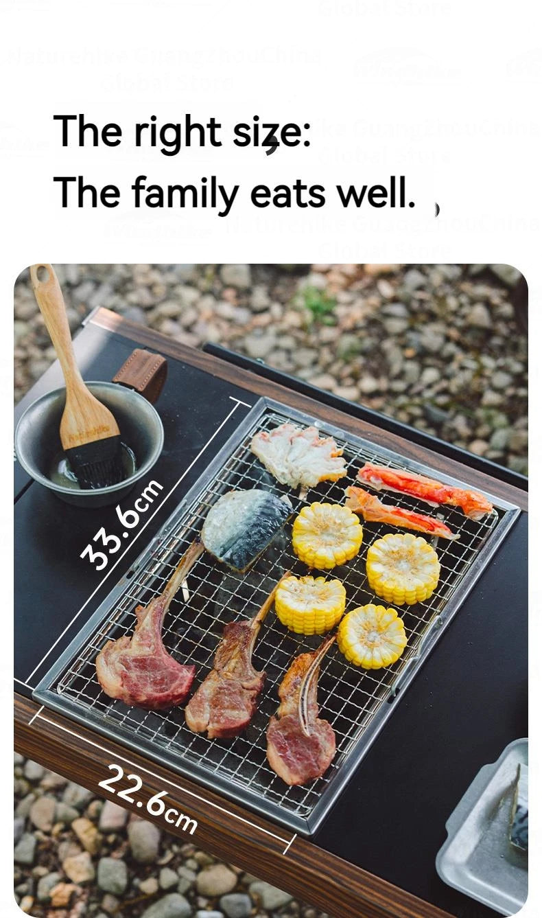 Naturehike Folding Grill Barbecue Stove Firewood Camping Picnic Cookware Accessories Portable Stainless Steel IGT Table Heater