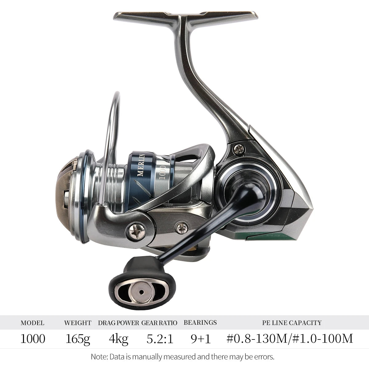 TSURINOYA METAL Spinning Fishing Reel MERLIN 1000 C2000S 165g baitcast reel  ULTRALIGHT &VERSATILE Saltwater Bass Pike Wheel