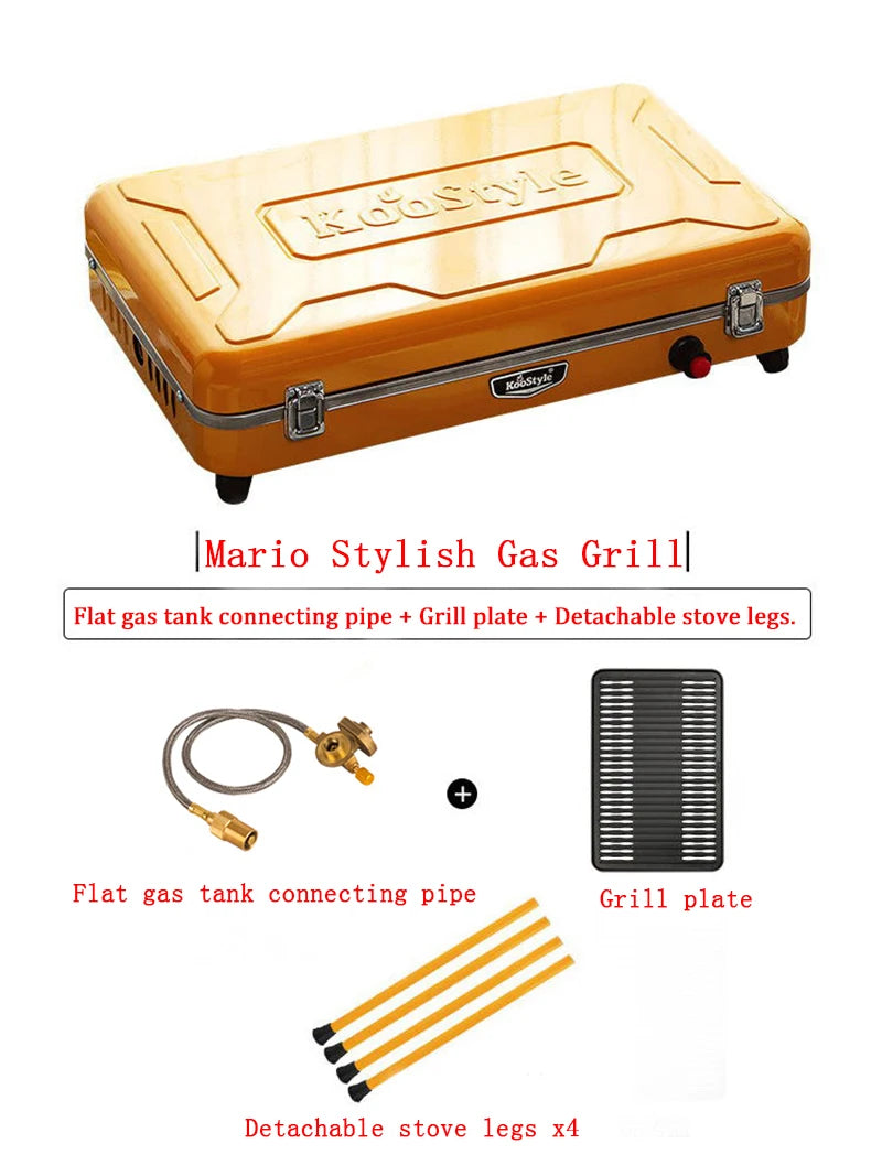 Home Outdoor Barbecue Grill Outdoor Portable Barbecue Stove Smokeless Small Barbecue Grill Gas Stove Small Barbecue Stove BBQ