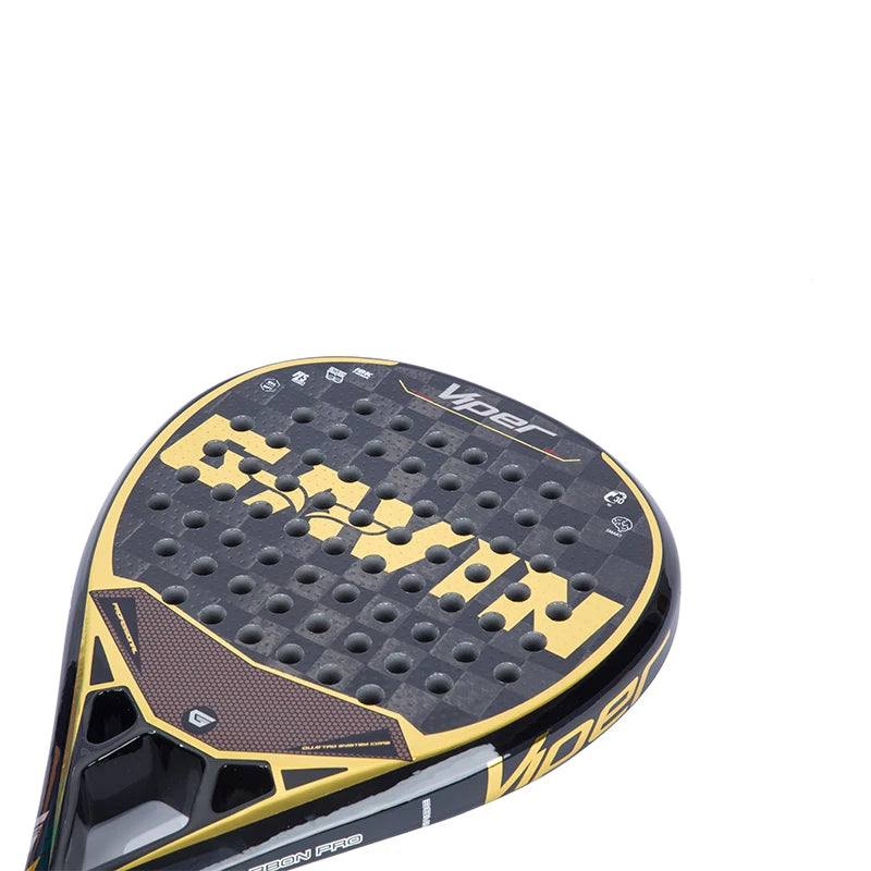 Diamond Shape Padel Racquet Tennis Racket 18K Gold Plated New 2025 Model for Sports Fitness Enthusiasts