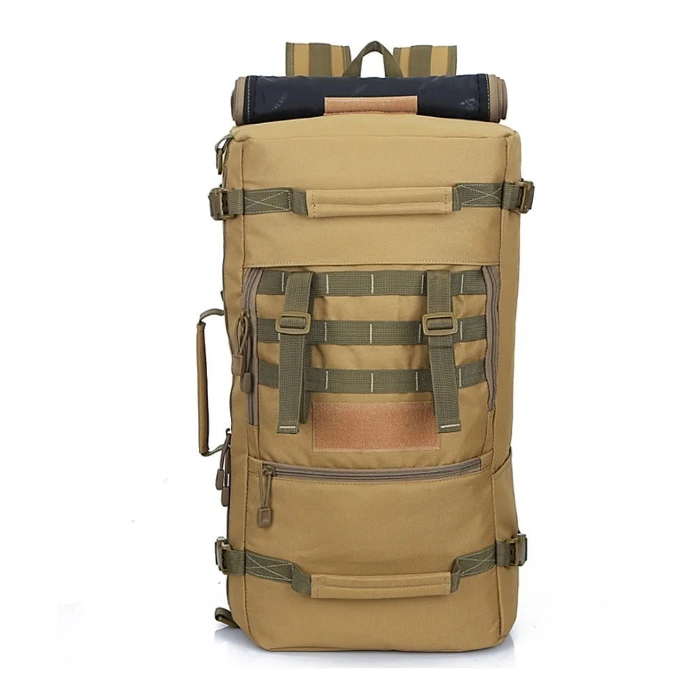 50L Tactical Military Backpack Male Outdoor Army 3p Trekking Rucksack Travel Hiking Men Camping Hunting Backpack Molle Assault