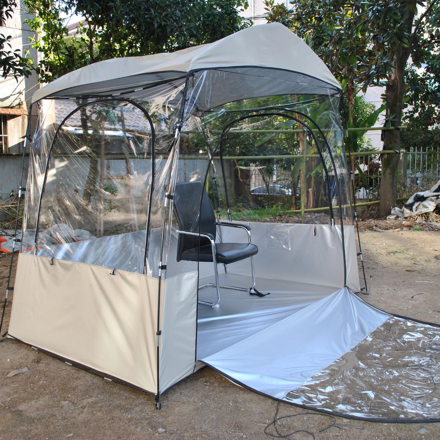 Transparent Tent for Sports, Screen House Room, Greenhouse, Camping, Canopy Gazebo, Large Oversize, Warm Tent, 4-6 Person