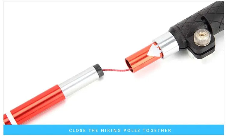 Trekking Poles for Hiking Walking Sticks for Seniors Collapsible and Lightweight, 2pc Set - Hiking Poles for Backpacking Camping