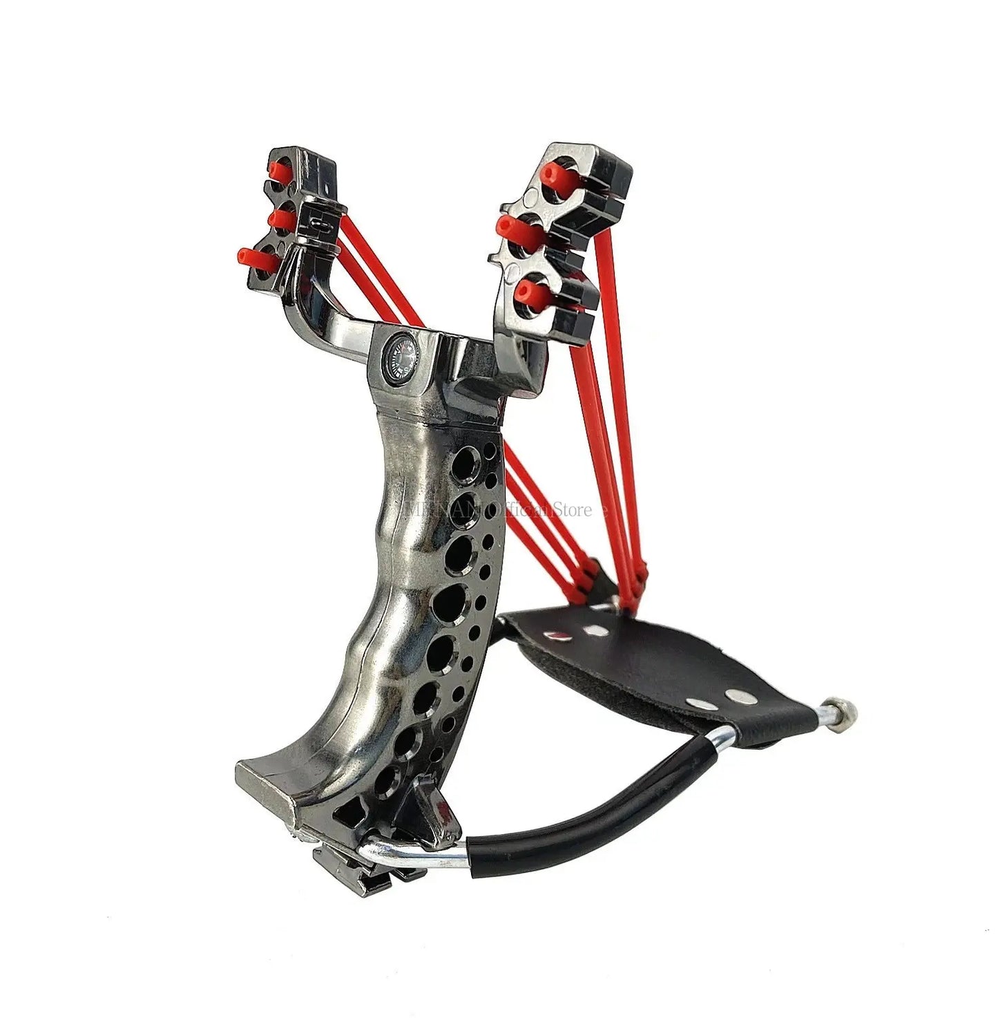 Powerful Fishing Slingsshot with Wrist Rest Outdoor Hunting Material Sling Shot Large Catapult for Fishings and Ball