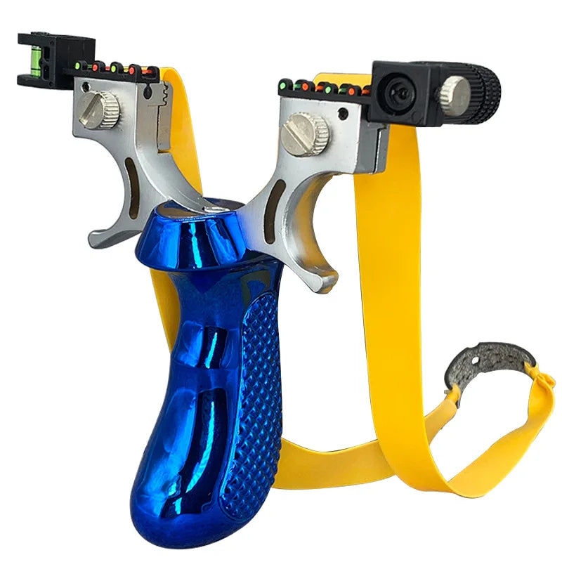 Powerful Slingshot with Laser Spirit Level Fast Press Bow Catapult Precision Infrared Outdoor Sports Hunting Shooting Sling Shot