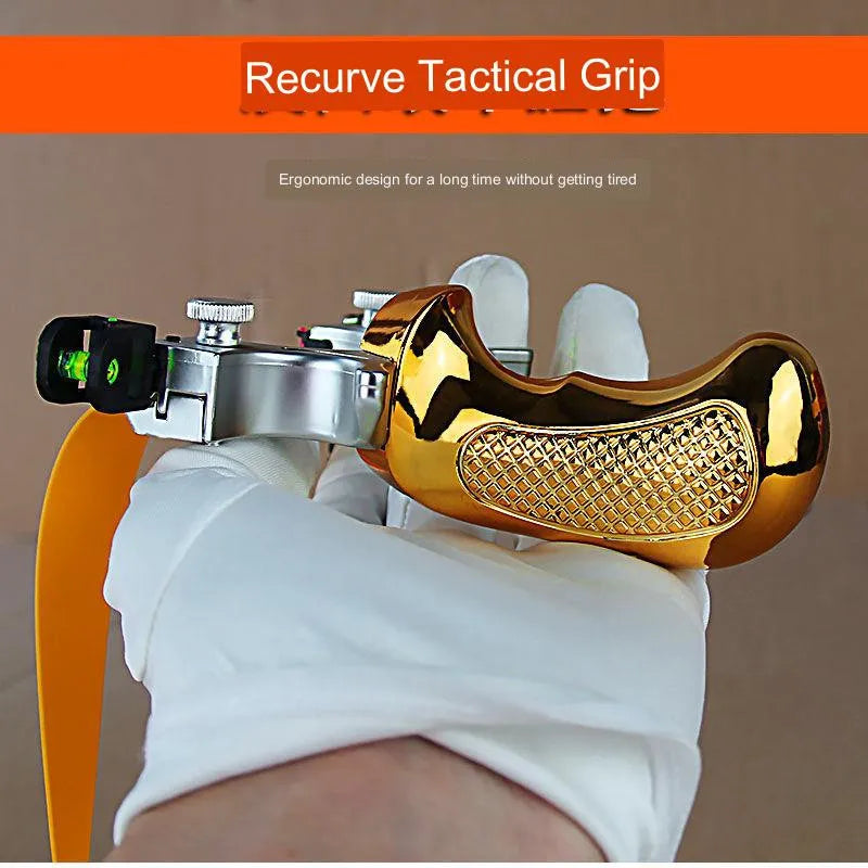 Laser Aiming Slingshot Set Resin Outdoor Hunting Catapult with Flat Rubber Band Outdoor High Precision Shooting Accessories Tool