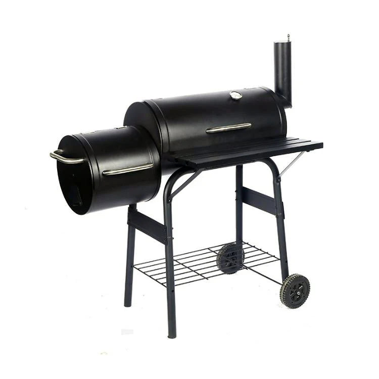 Commercial Vertical Meat Backyard Twins Offset Charcoal Smoker Bbq Grill Grills