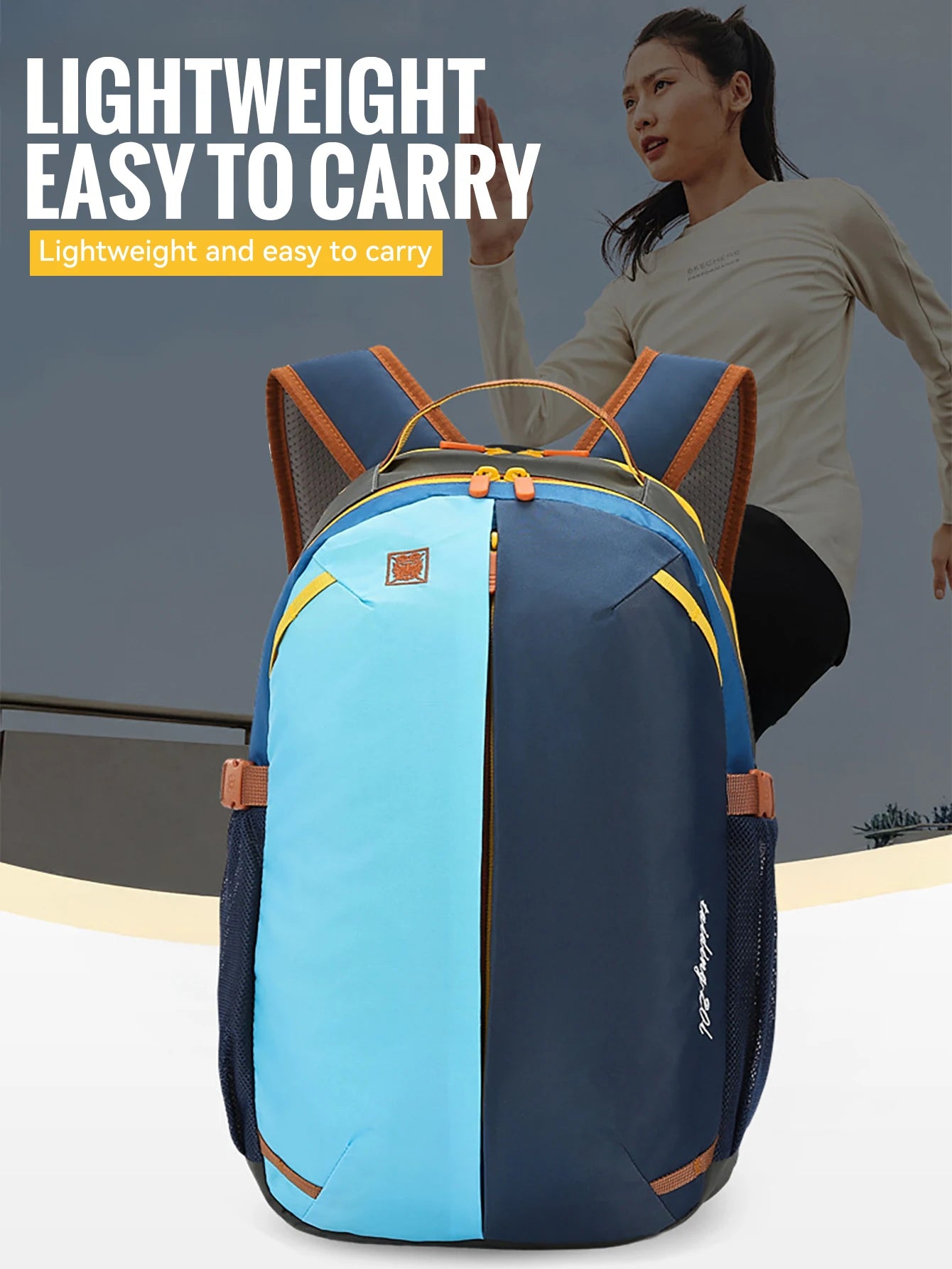 WRELS Outdoor Backpack Lightweight Breathable Schoolbag Waterproof Multi-role Backpack Large Capacity Outdoor Climb Hiking Bag