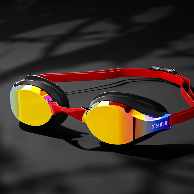 Unisex Professional Swimming Goggles for Racing, HD Lens and Anti-fog Swim Goggles for Adults