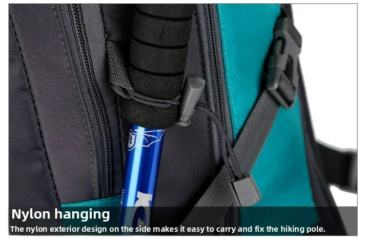 60L Large Capacity Hiking Backpack Men Outdoor Mountain Backbag Male Sport Back Pack Leisure Teens Travel Package Black