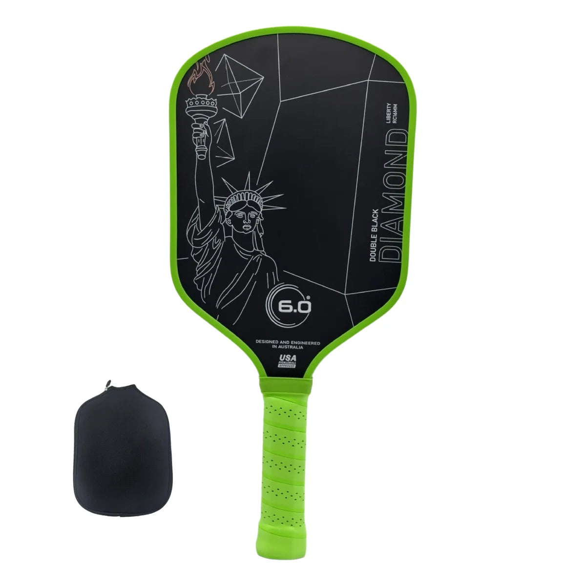 SONGYI Six Zero pickleball Racket Thermoformed T700 Double Black Diamond 16mm Professional Grade Pickleball Paddle USA Approved