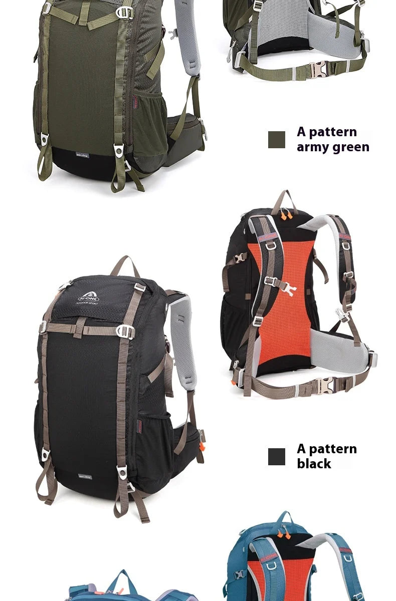 Aione 40L Outdoor Hiking Backpack for Men Sports Climbing Bag Camping Mountaineering Bag Travel Trekking Motorcycle Rucksack
