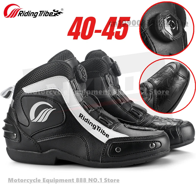 Motorcycle Cycling Shoes with Lock Motorcycle Boots Mountain Bike Racing Fall-proof Summer Waterproof Breathable Casual Boots