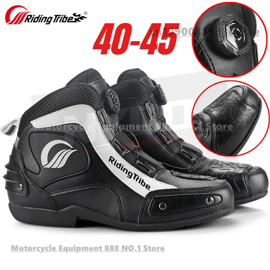 Motorcycle Cycling Shoes with Lock Motorcycle Boots Mountain Bike Racing Fall-proof Summer Waterproof Breathable Casual Boots