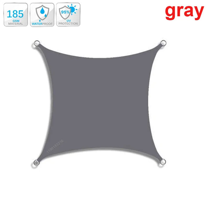 3x5m 3x6m 4x5m outdoor waterproof and UV shade sail 300D Oxford cloth shade canvas garden terrace canopy camping sun shelter