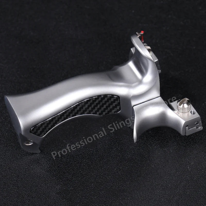 High Precision Rubber Band Shooting Alloy Slingshot and High-power Metal Catapult Sports Shooting Slingshot for Outdoor Hunting