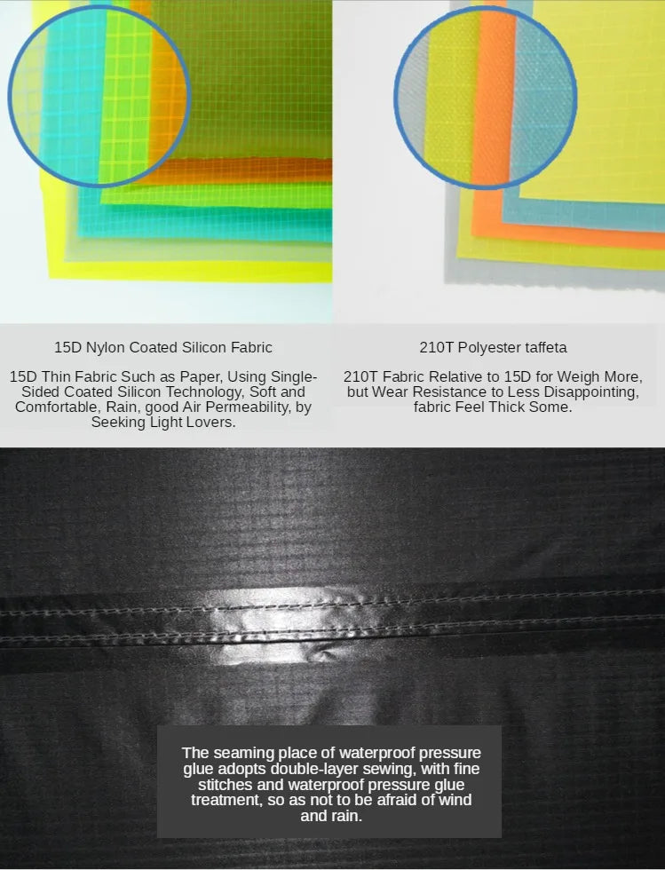 3F UL Gear Zhengtu 2P Tent Two 2 Person 15D Silnylon Coating Nylon Double Layer Ultralight Camping Lightweight Hike For 4 Season