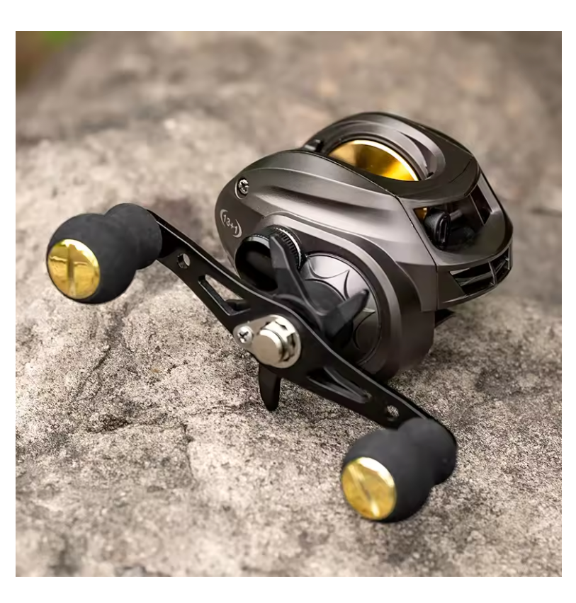 Baitcasting Reel Metal Bearing Aluminum Water Droplet Wheel Anti-explosion Line 7.2:1 High Rotational Speed Ratio Fishing Tackle