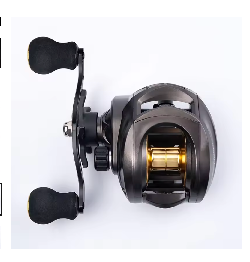 Baitcasting Reel Metal Bearing Aluminum Water Droplet Wheel Anti-explosion Line 7.2:1 High Rotational Speed Ratio Fishing Tackle