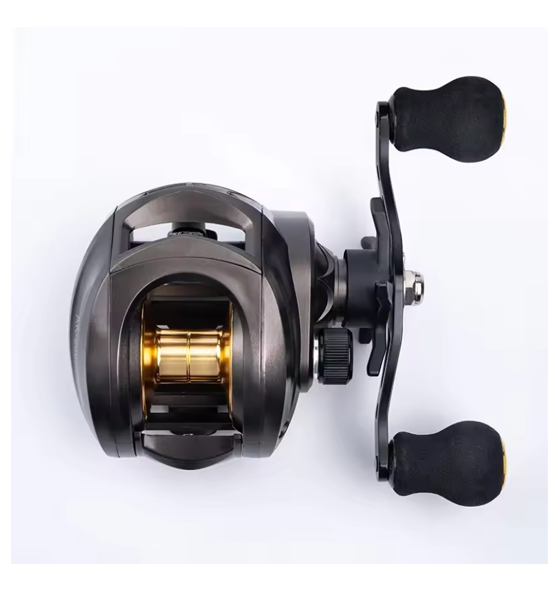Baitcasting Reel Metal Bearing Aluminum Water Droplet Wheel Anti-explosion Line 7.2:1 High Rotational Speed Ratio Fishing Tackle