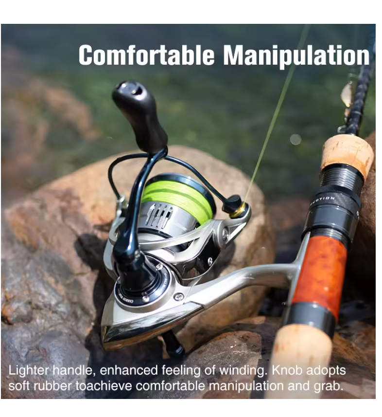 TSURINOYA Ultralight Carbon Spinning Fishing Reel LANIUS 800 1000 1500S 149g Shallow Spool Light Game Reel Stand Trout Wheel